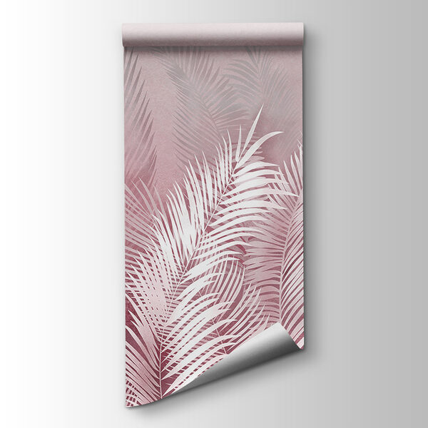 A white feathers on a pink background A white feathers on a pink background