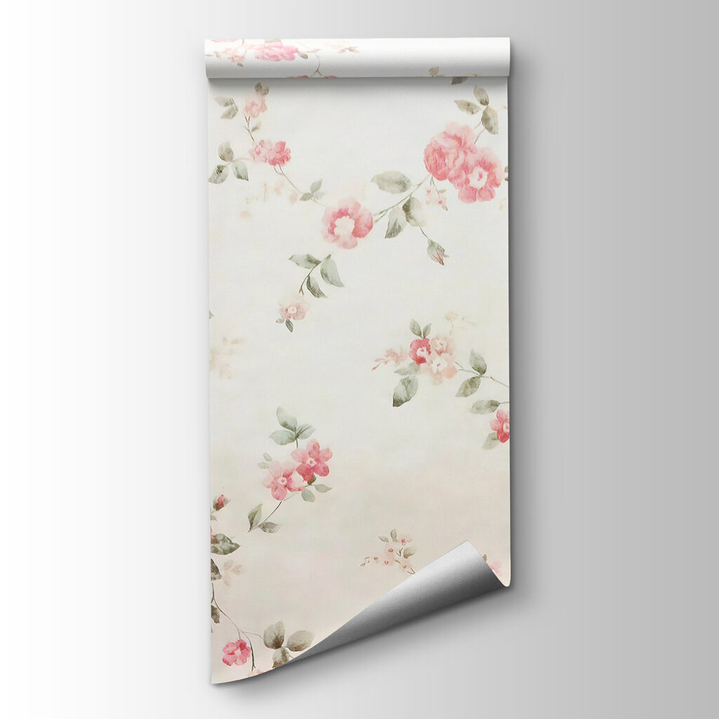 Floral pattern on a wall