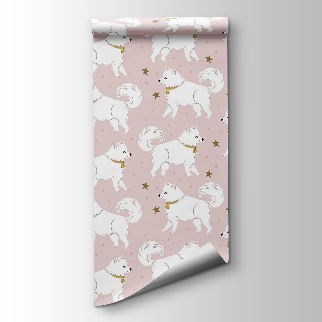 Pattern of white dogs Pattern of white dogs