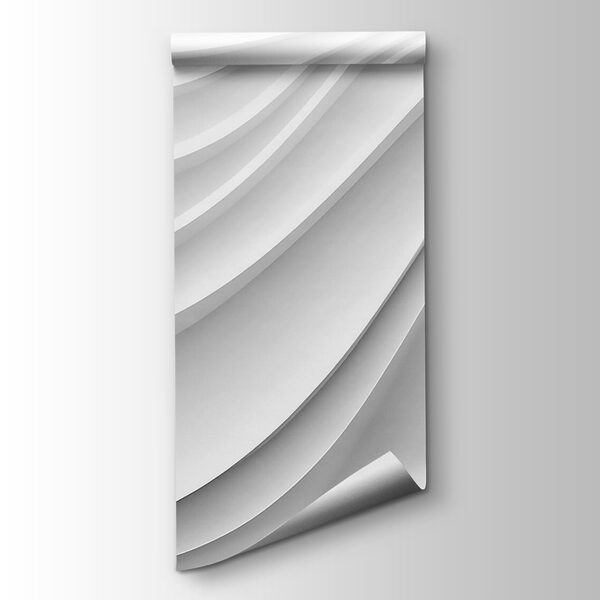 White and grey wavy lines