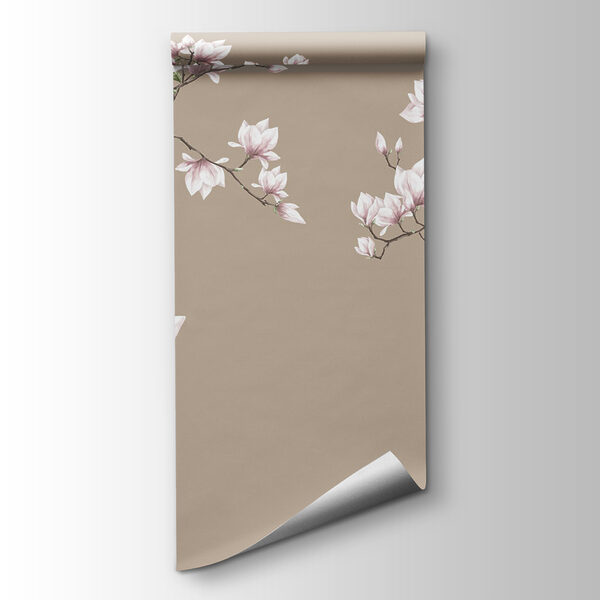 Group of white flowers on a brown background Group of white flowers on a brown background