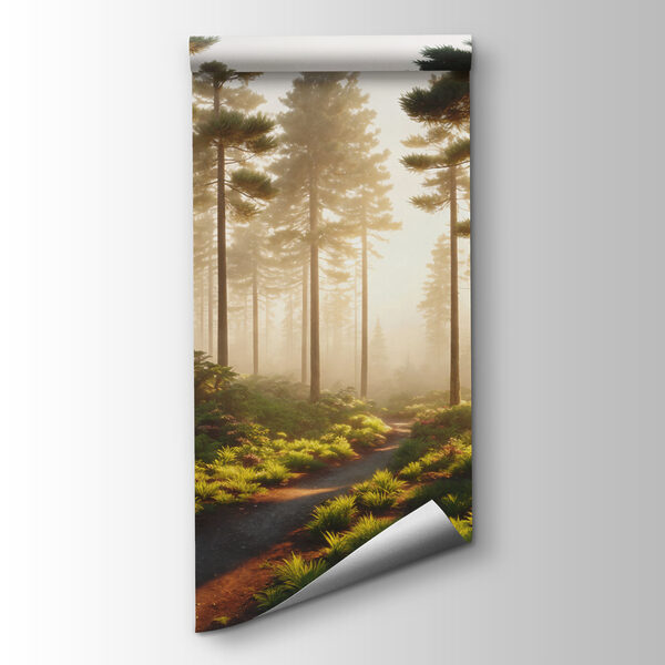 Path through a forest with trees and plants Path through a forest with trees and plants