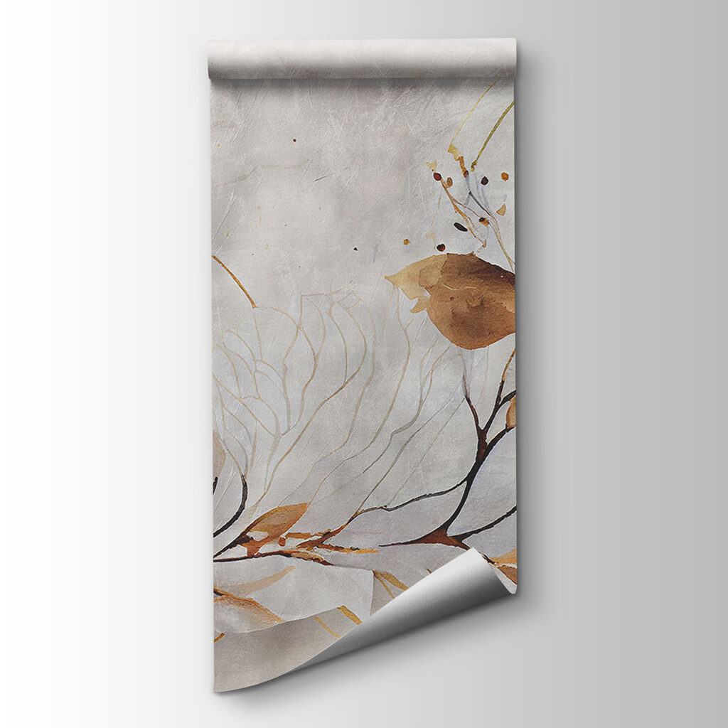 Elegant leaves dance in soft hues