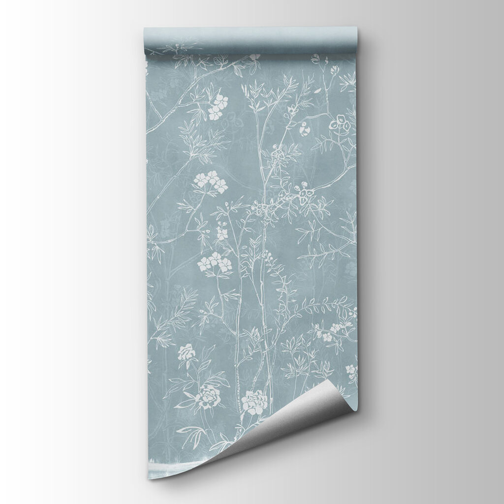 White drawing of a tree