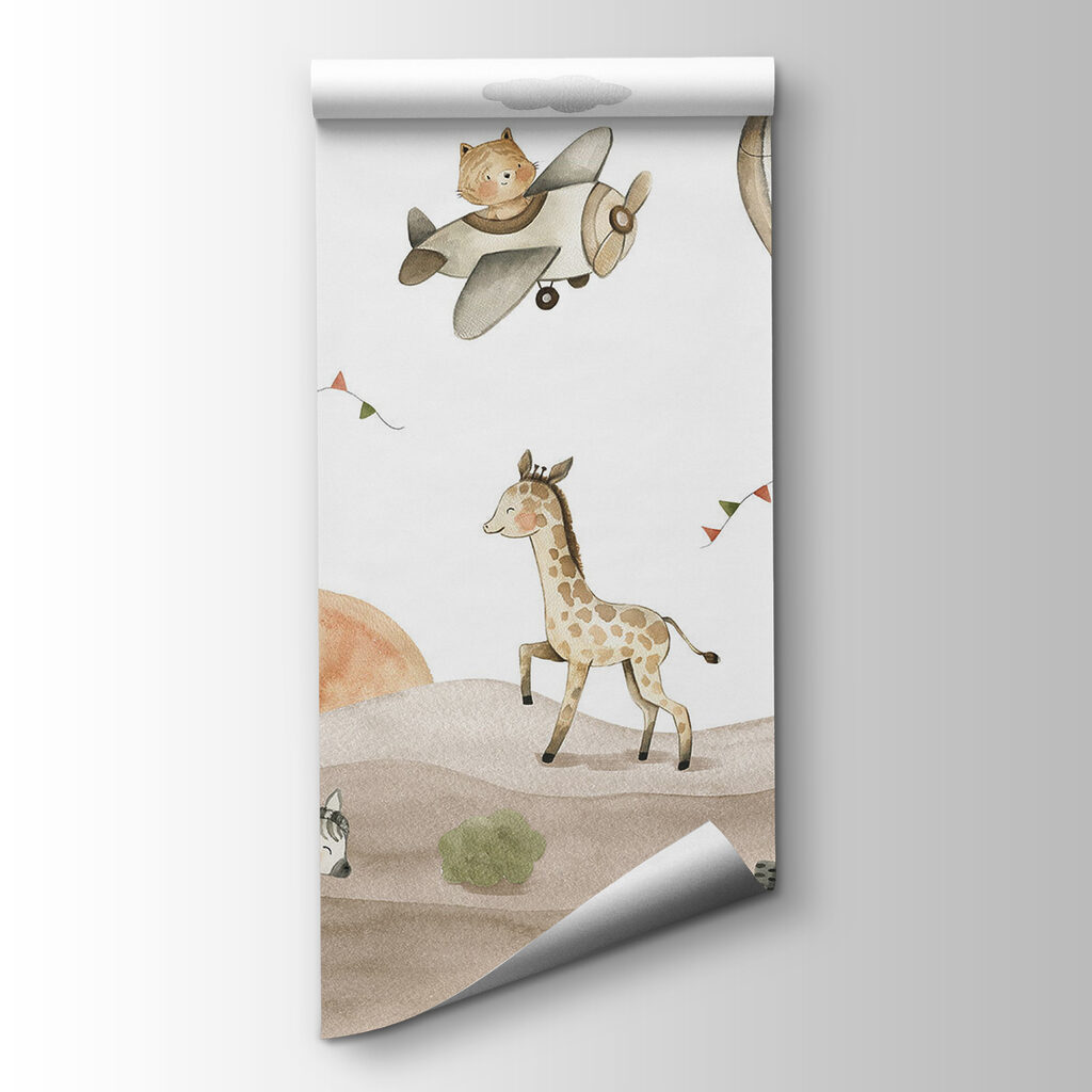 Group of animals in a desert