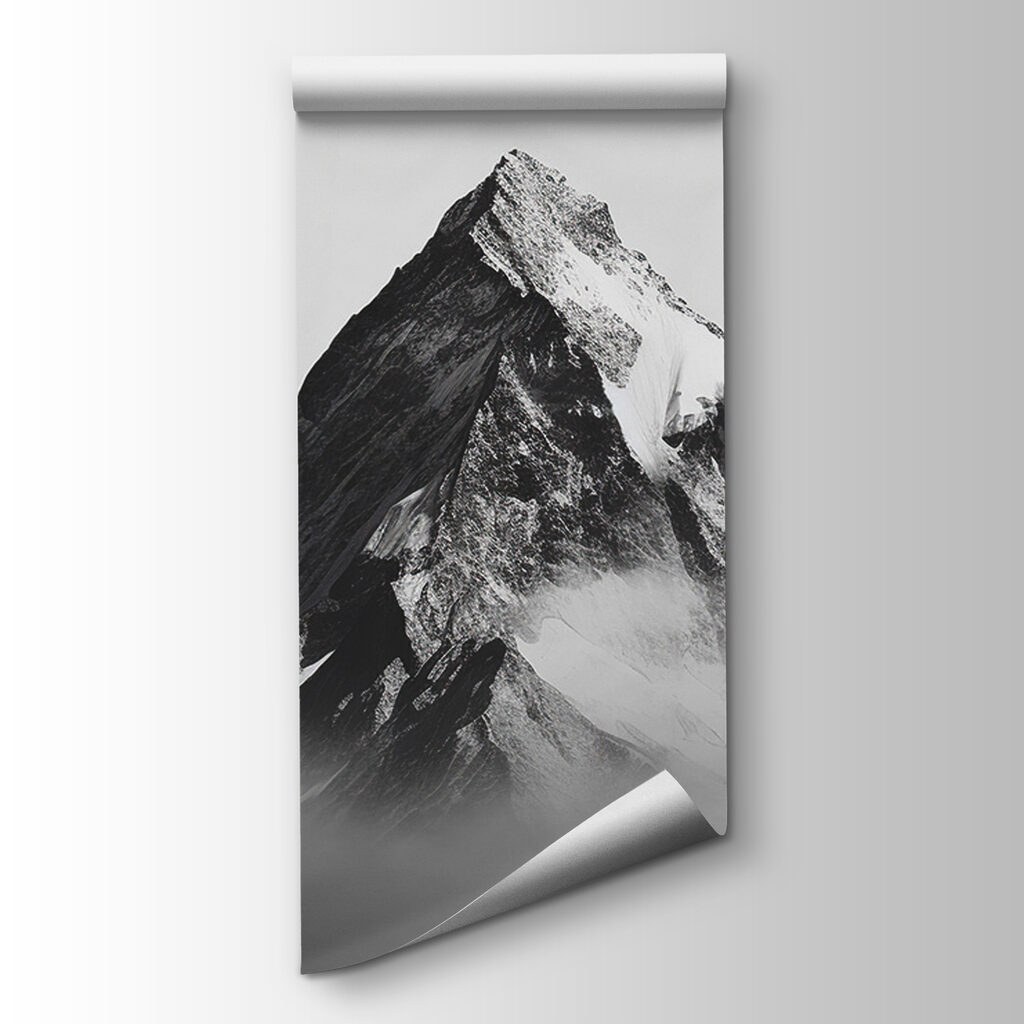 Mountain with snow on top