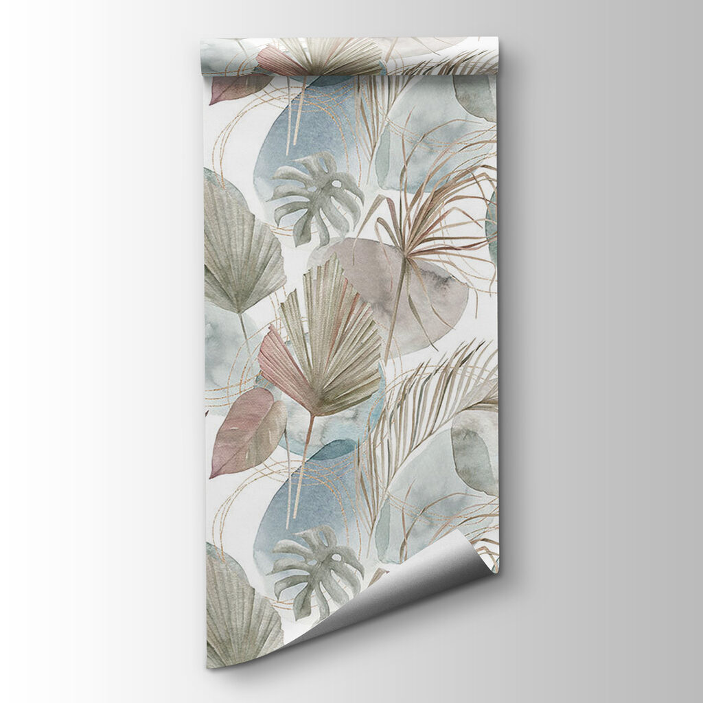 Pattern of leaves and circles Pattern of leaves and circles