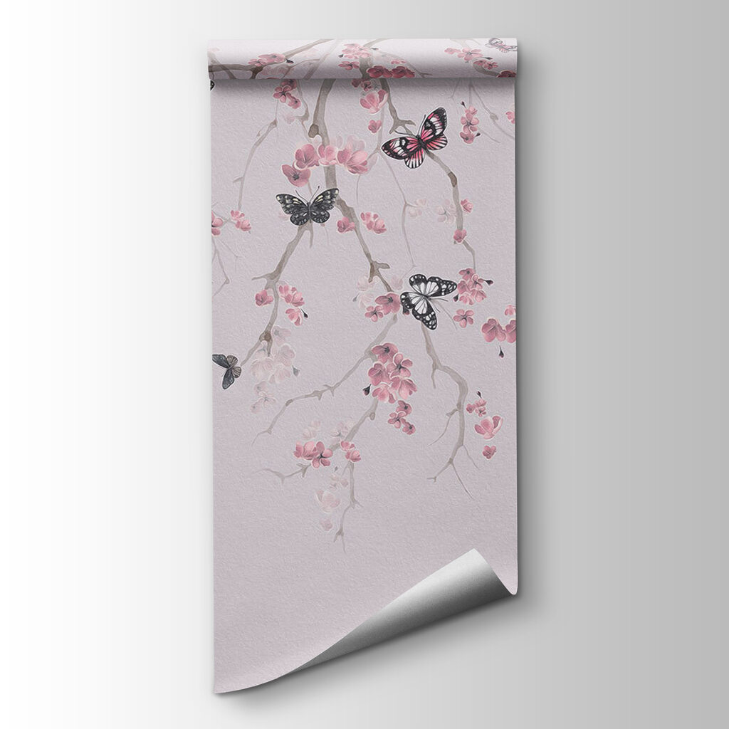 Butterflies on a tree branch