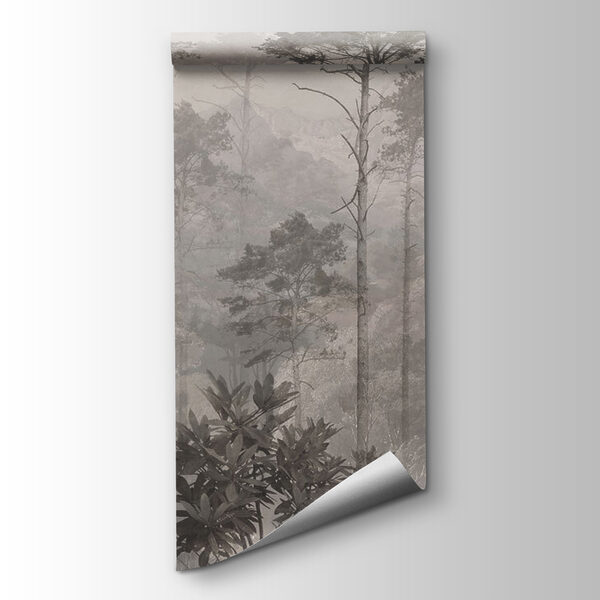 Forest with trees and mountains