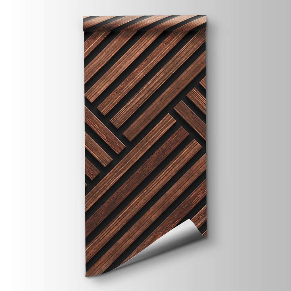 A wood paneling with black lines