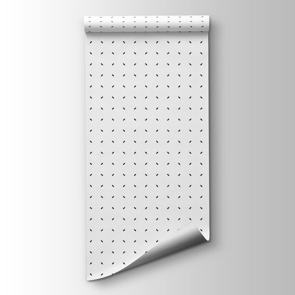 A white background with black dots