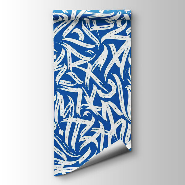 Blue and white pattern