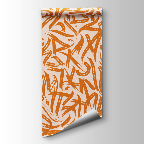 Pattern of letters on a white background