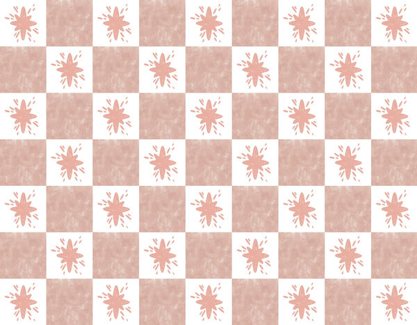 Pattern of pink squares with white squares