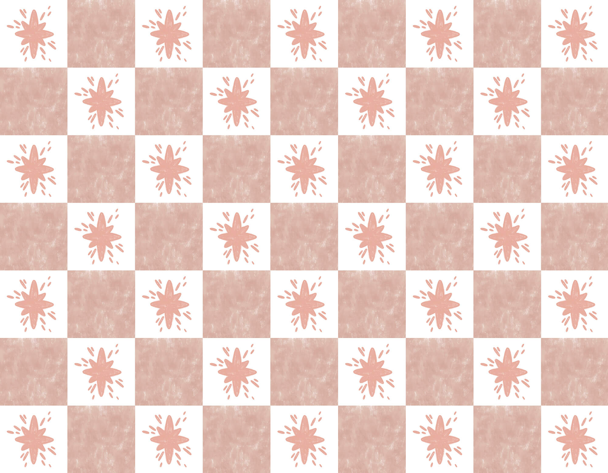 Pattern of pink squares with white squares