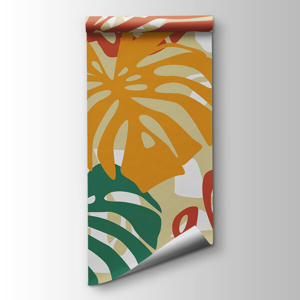 Colorful leaves on a white background Colorful leaves on a white background