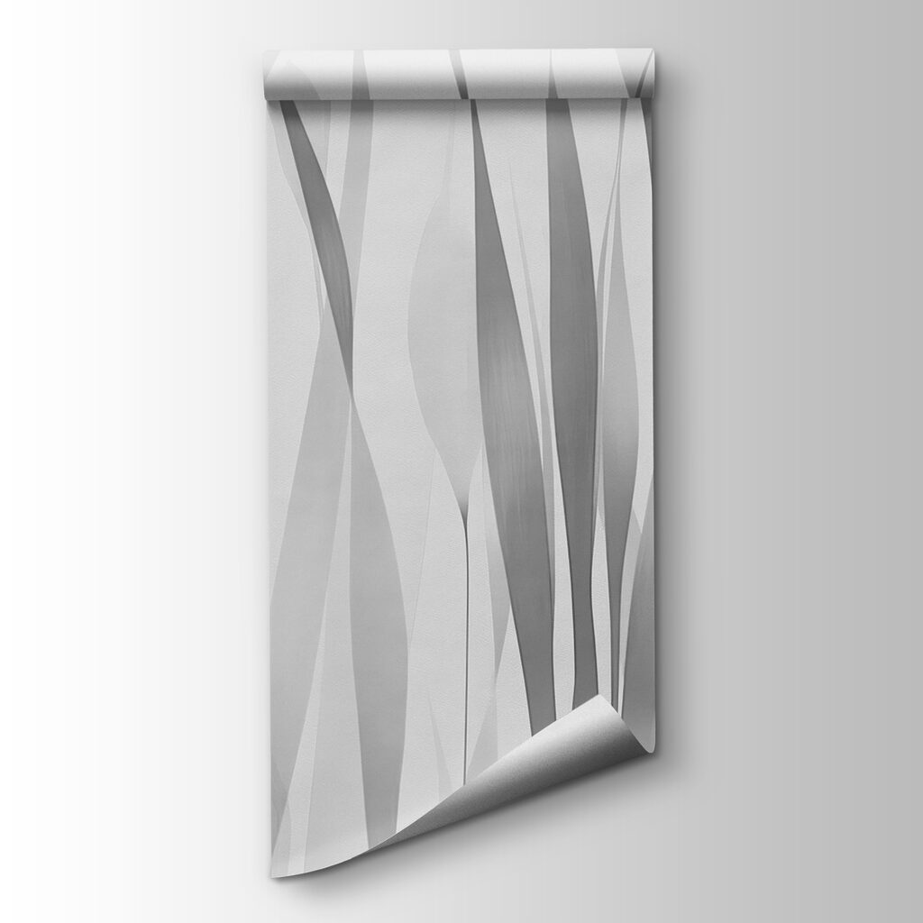 Grey and white image of plants