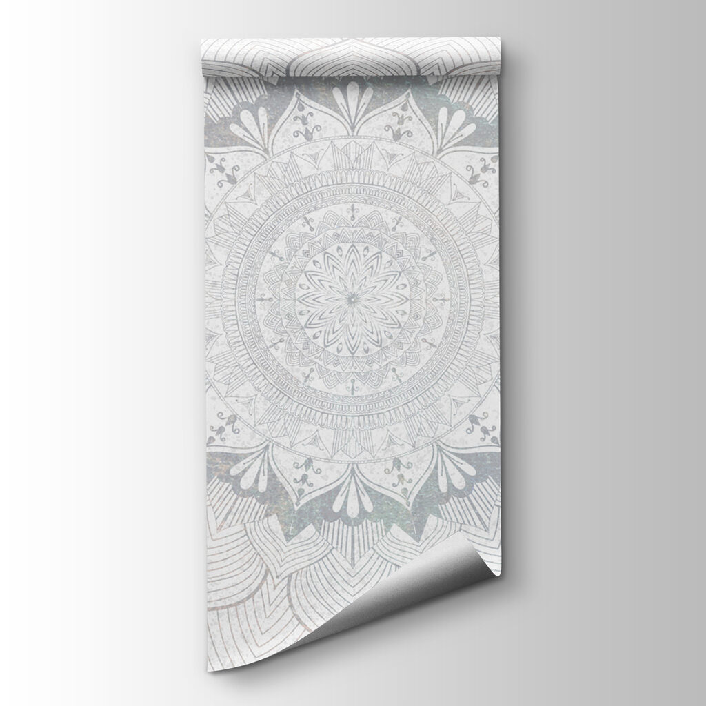 White and grey mandala