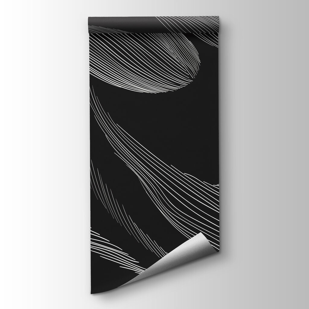 A black and white image of a leaf A black and white image of a leaf