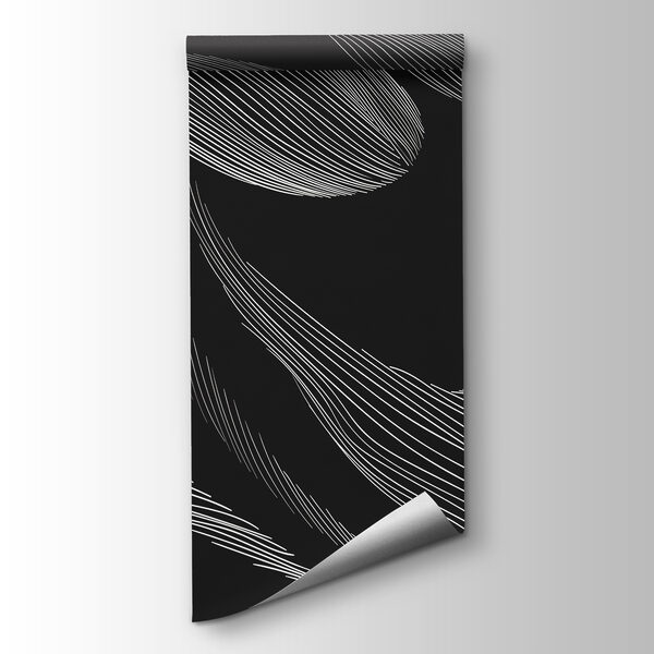 A black and white image of a leaf A black and white image of a leaf