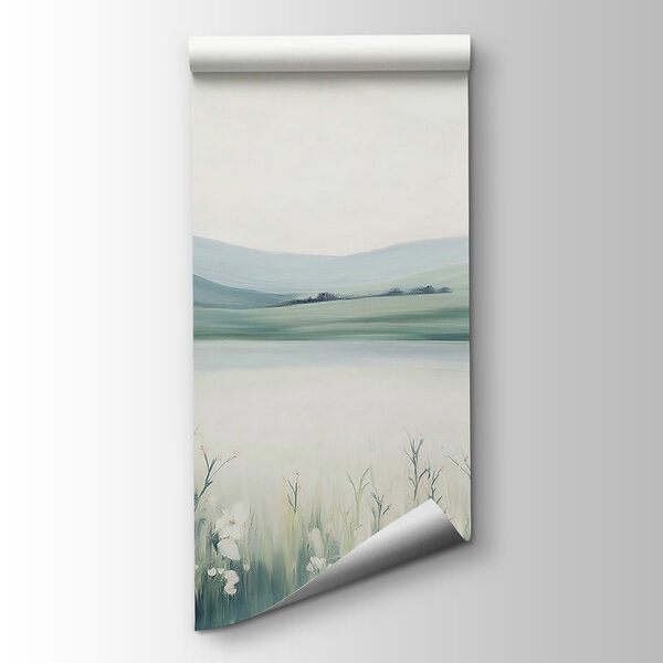 Painting of a field of flowers Painting of a field of flowers