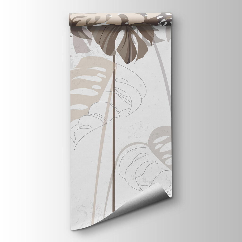 Group of leaves on a white background