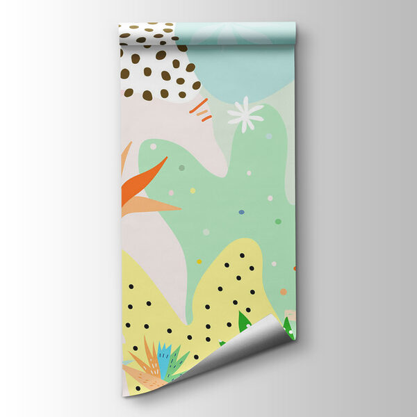 Colorful pattern with different shapes and colors