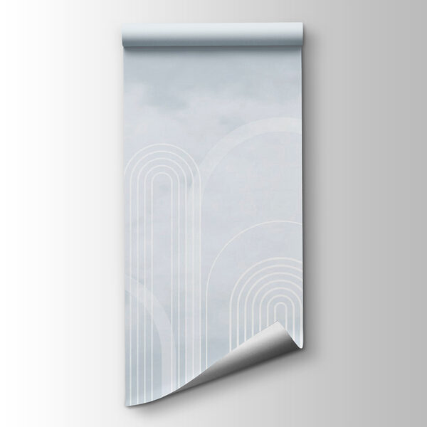White lines on a gray background