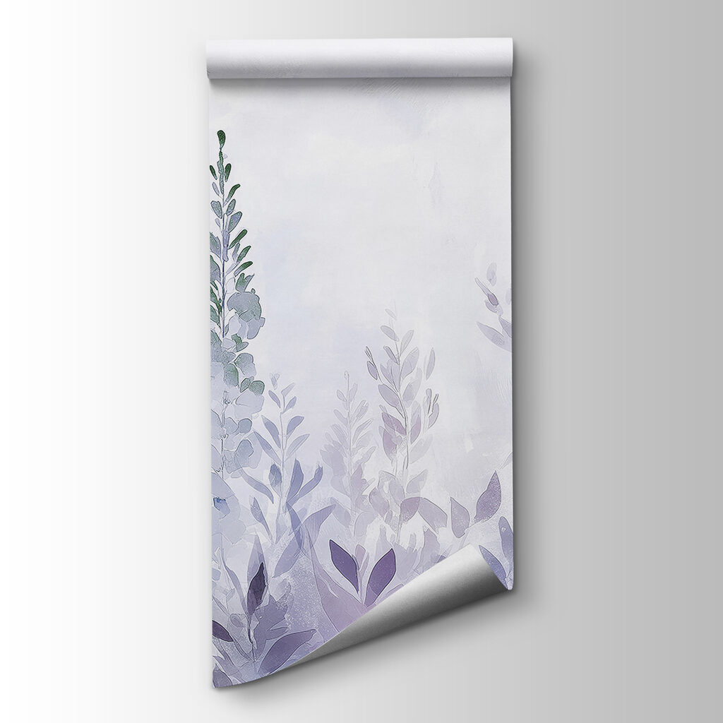 Painting of plants with leaves