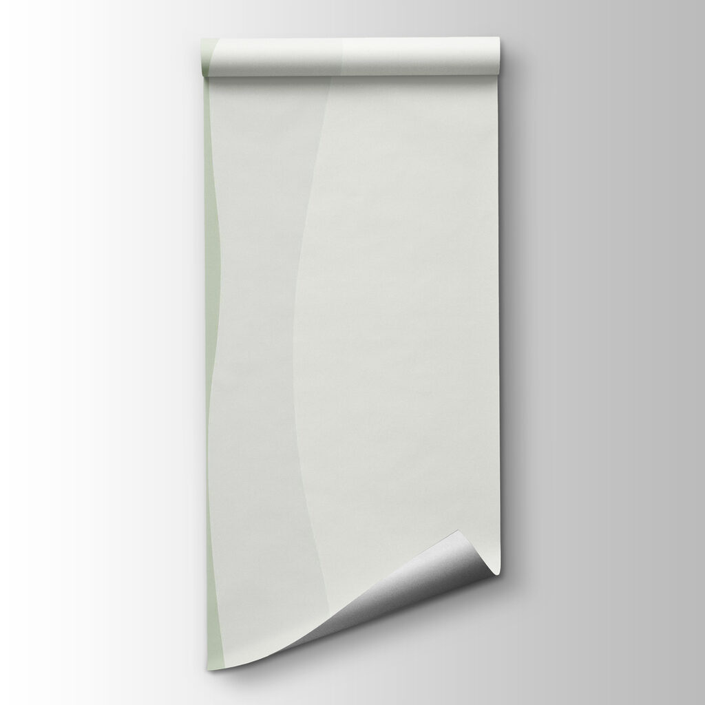 Green and white wavy lines