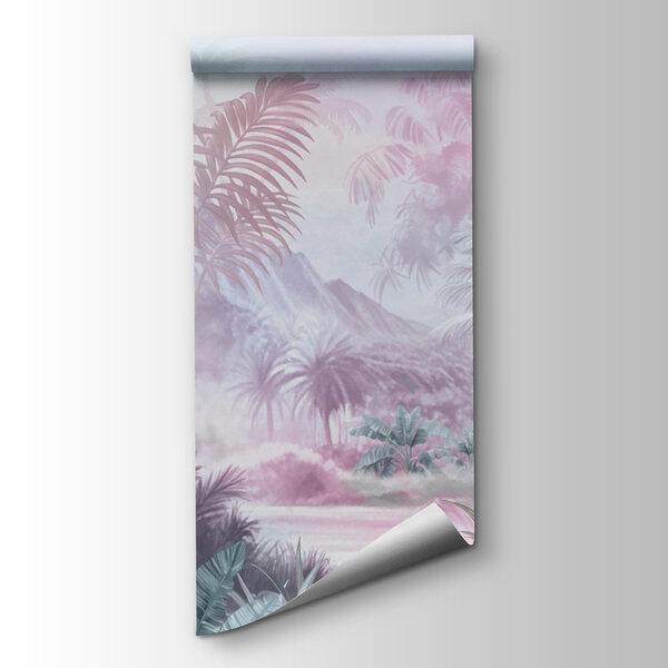 Painting of a forest with palm trees Painting of a forest with palm trees