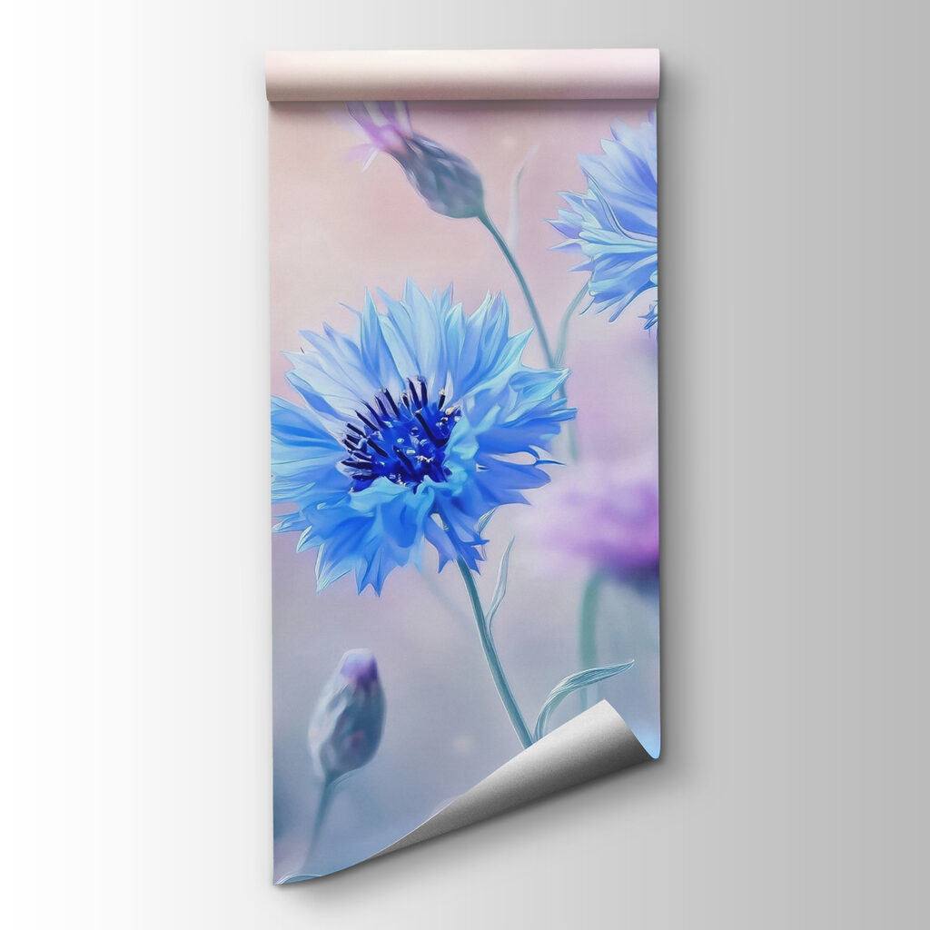 Group of blue flowers