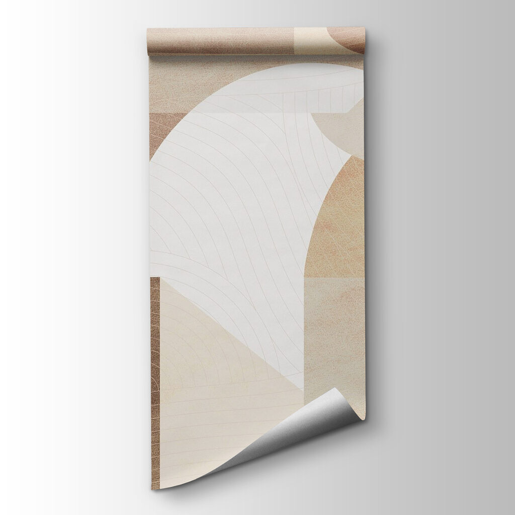 Abstract shapes and muted tones blend Abstract shapes and muted tones blend