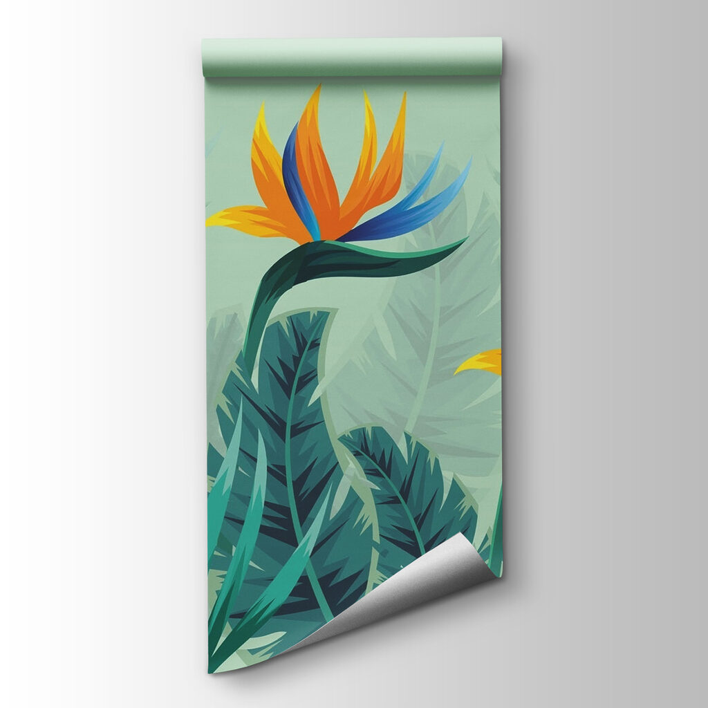 Group of flowers and leaves Group of flowers and leaves