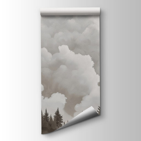 Group of trees and clouds