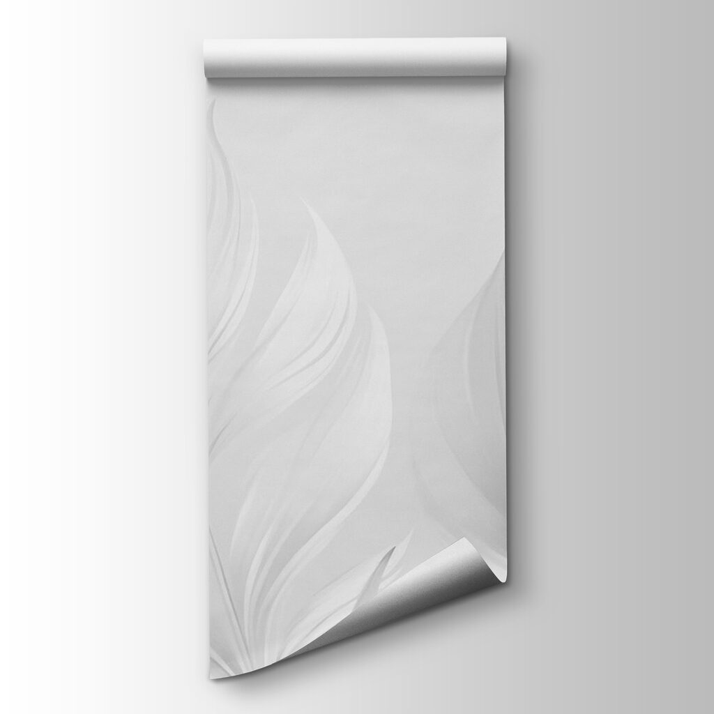 Delicate leaves in soft monochrome