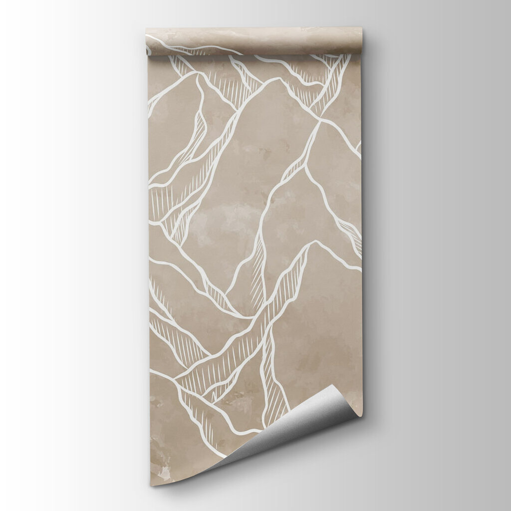 Drawing of a mountain range