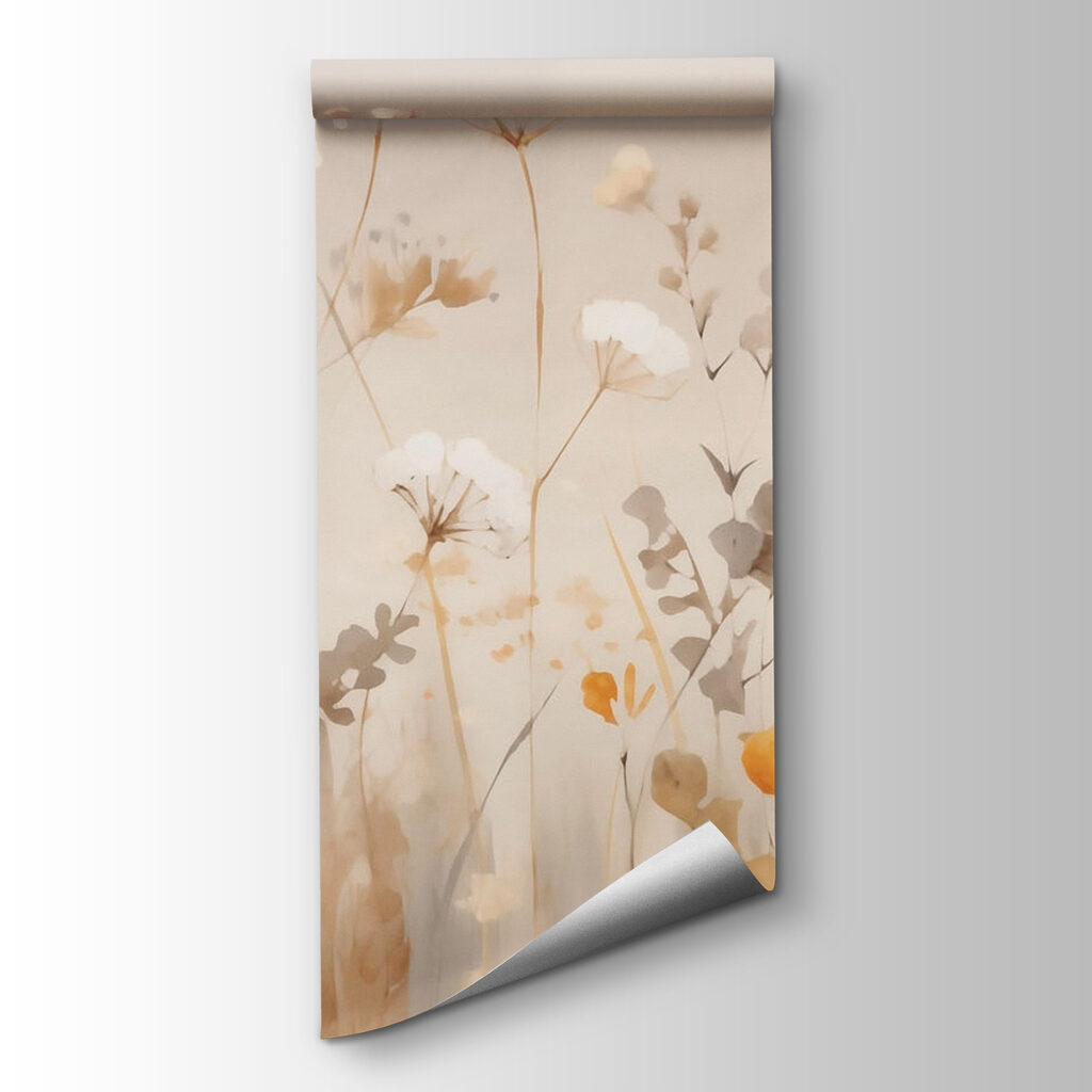 Painting of flowers and leaves Painting of flowers and leaves