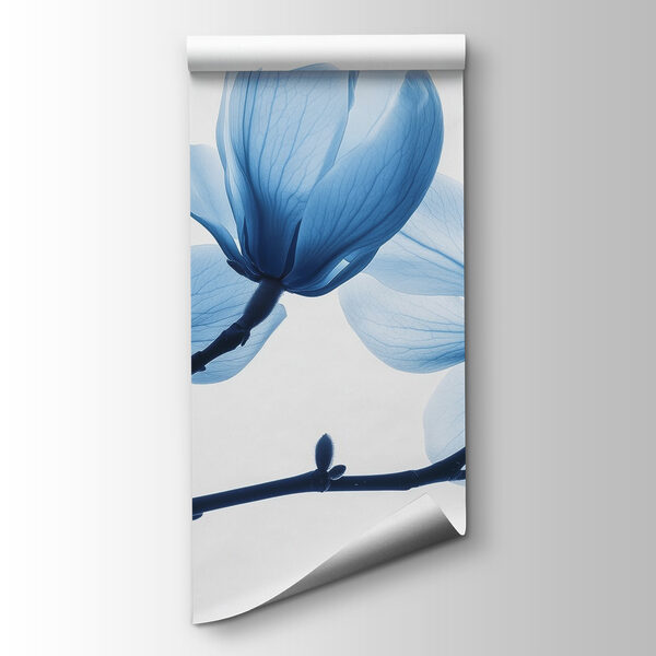 Delicate blue petals in gentle bloom Delicate blue petals in gentle bloom