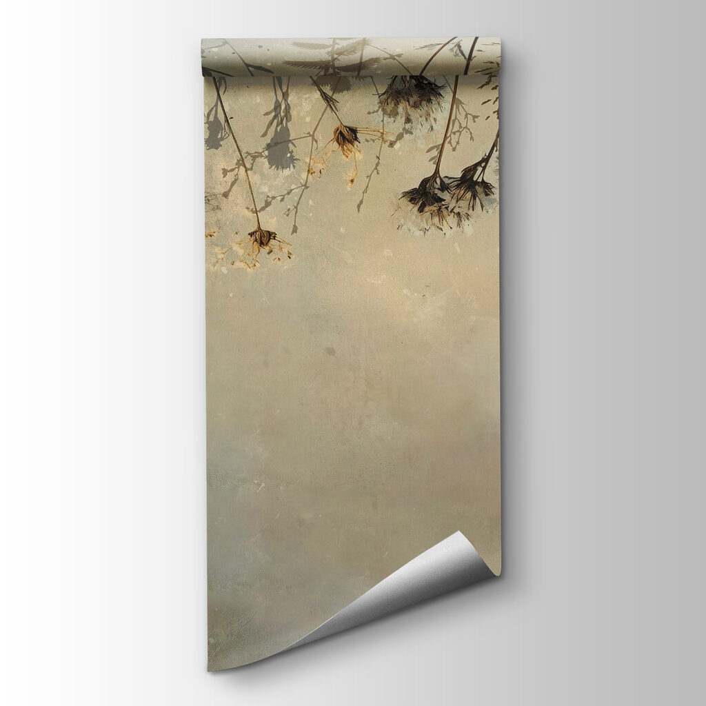 Dried flowers on a branch Dried flowers on a branch