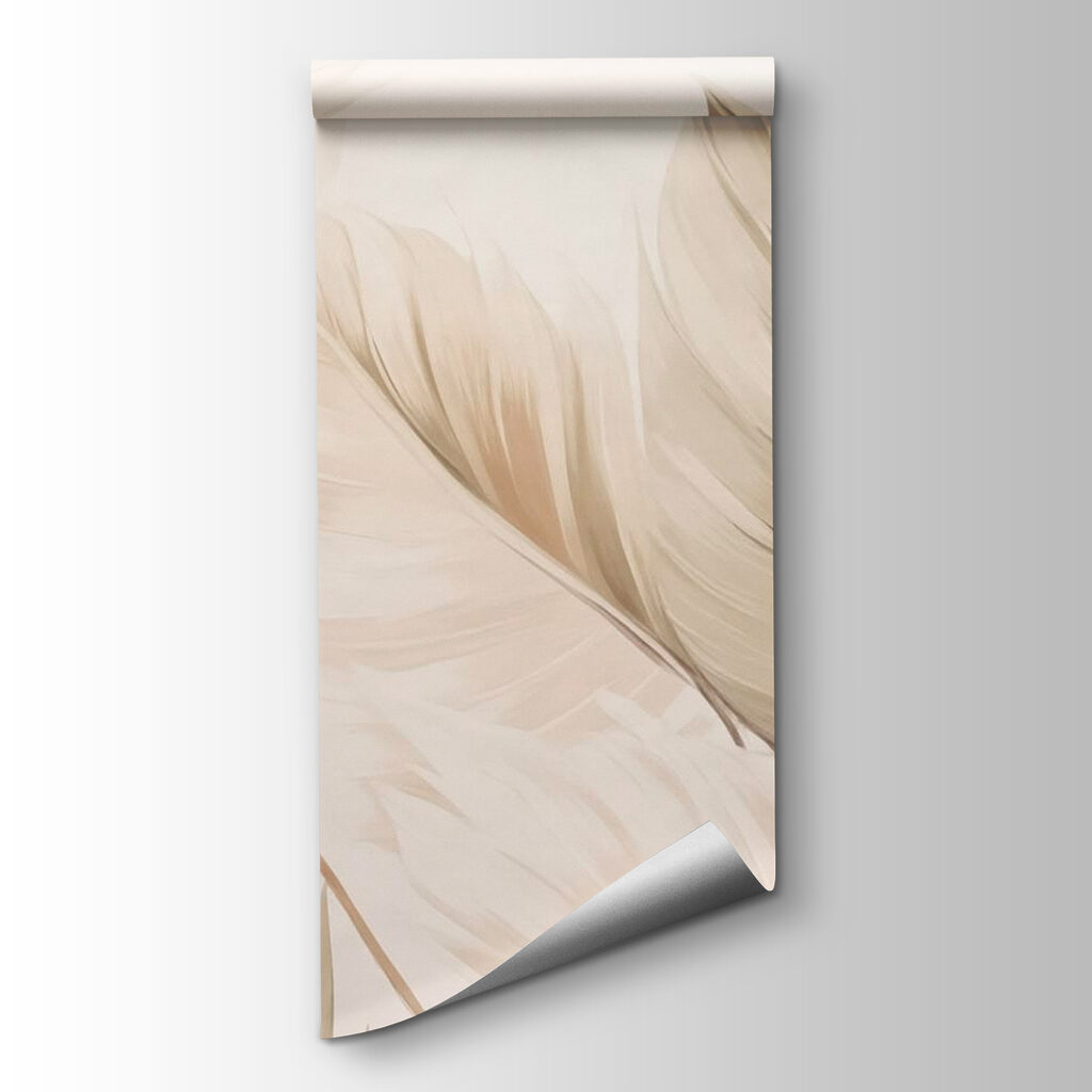 Delicate leaves in soft tones