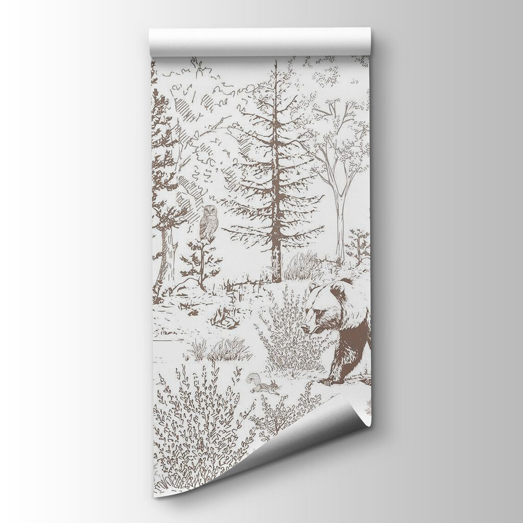 Bear walking in the woods Bear walking in the woods