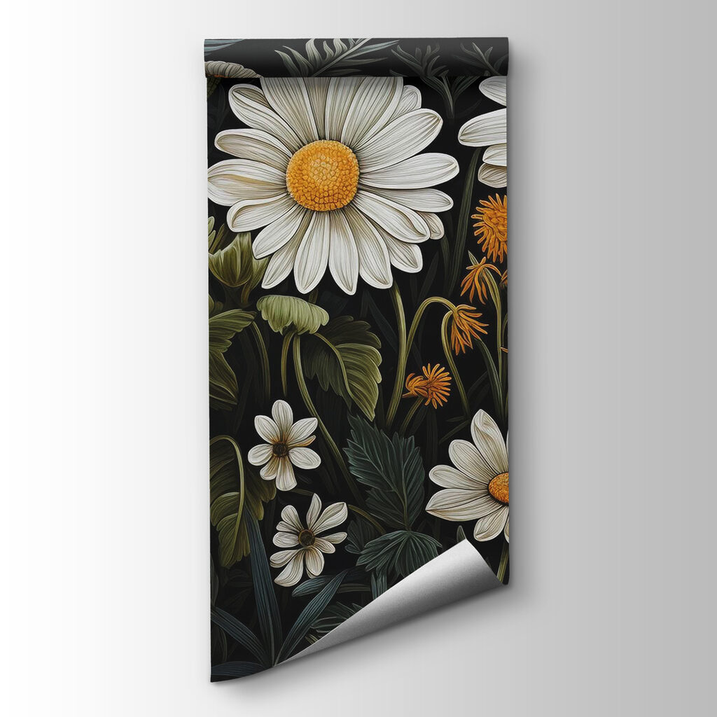 Painting of flowers and leaves Painting of flowers and leaves