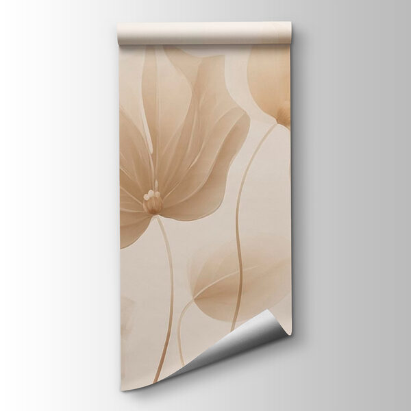 Delicate leaves in soft hues