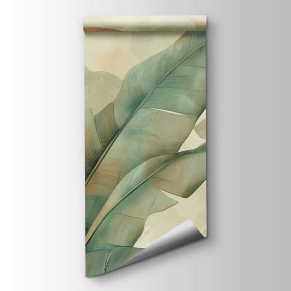 Lush leaves in soft, muted tones