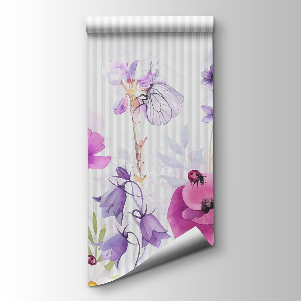 Colorful blooms and lively insects