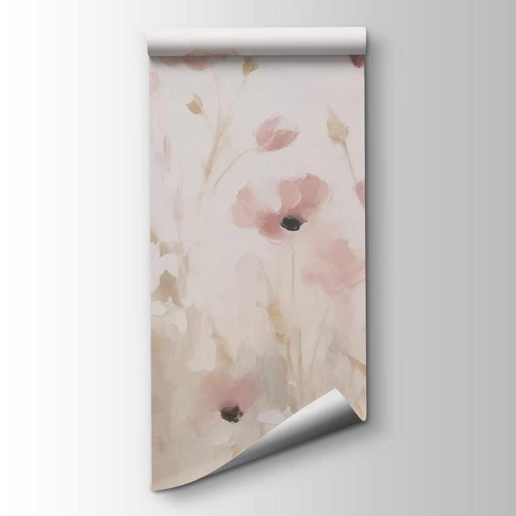 Painting of pink flowers