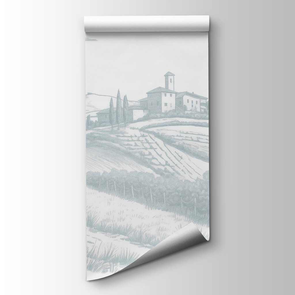 Landscape with a house and trees