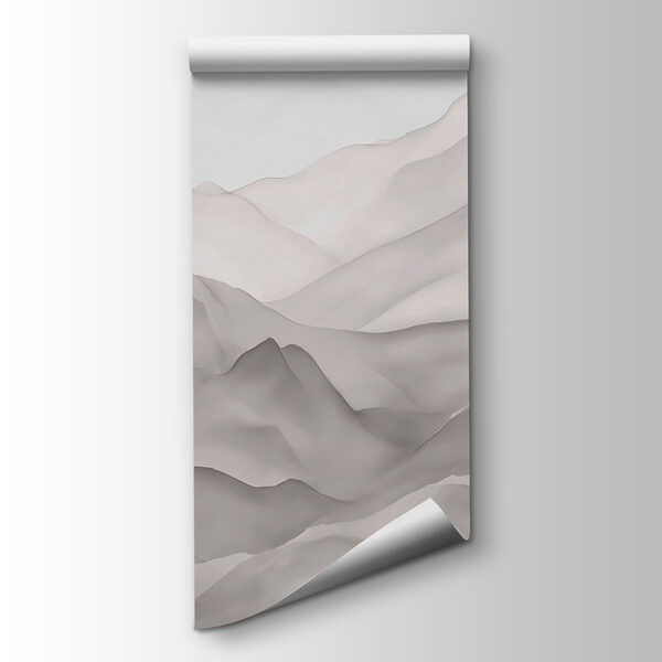 White mountains with a white background White mountains with a white background