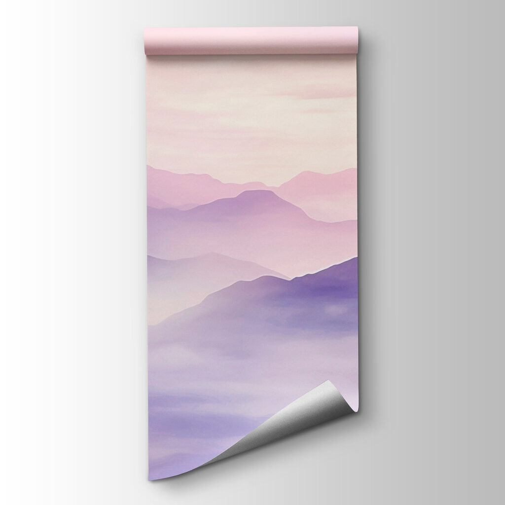 Landscape of mountains with clouds